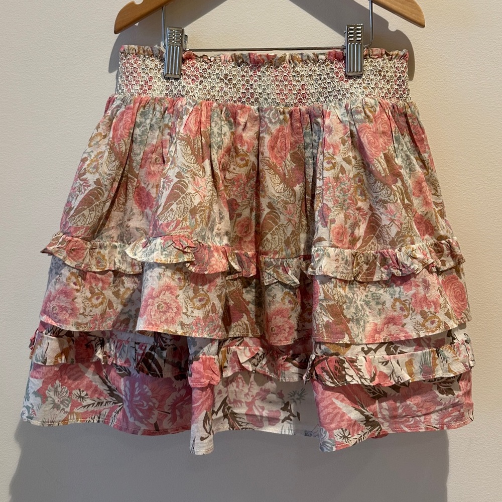 LoveShackFancy Floral Tiered Skirt size 10 (girls)